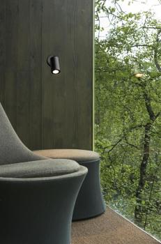 Preview: ENOLA B, Wand- und Deckenleuchte, Spot, einflammig, QPAR51, schwarz, max. 50 W