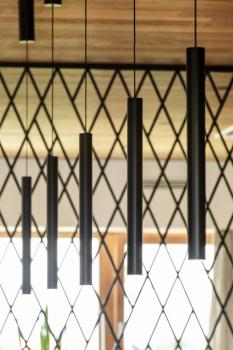 HELIA 40, Pendelleuchte, LED, 3000 K, rund, schwarz, 9 W