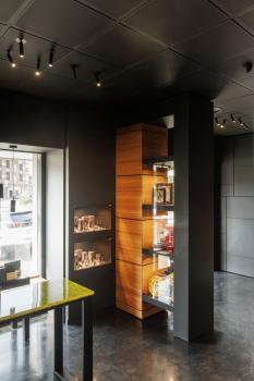 KARPO 30, Einbauleuchte, einflammig, LED, 3000 K, schwarz, Rosette flach, 7,5 W