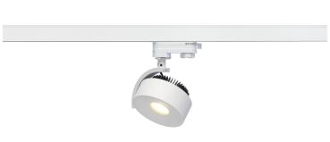 Preview: KALU TRACK, Spot für Hochvolt-Stromschiene 3Phasen, LED, 3000 K, rund, weiß, inkl. 3Phasen-Adapter