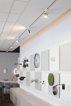 KALU TRACK, Spot für Hochvolt-Stromschiene 3Phasen, LED, 3000 K, rund, weiß, inkl. 3Phasen-Adapter