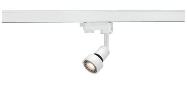 Preview: PURI TRACK, Spot für Hochvolt-Stromschiene 3Phasen, QPAR51, weiß, max. 50 W, inkl. 3Phasen-Adapter
