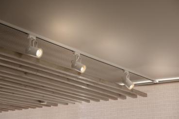 Preview: EURO SPOT, Spot für Hochvolt-Stromschiene 3Phasen, QPAR51, weiß, max. 25 W, inkl. 3Phasen-Adapter