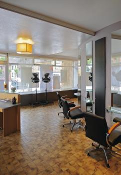 Preview: SOPRANA, Deckenleuchte, TC-DSE, rund, Schirm beige Ø/H 50/26 cm, max. 3x60 W