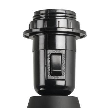 Preview: FENDA, Standleuchte, A60, schwarz, ohne Schirm, max. 40 W