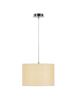 Preview: FENDA, Leuchtenschirm, rund, beige, Ø/H 30/20 cm