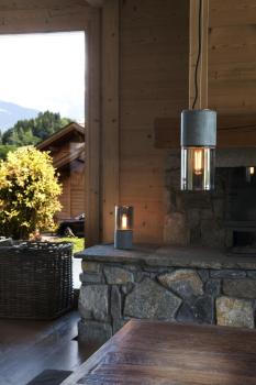 LISENNE, Pendelleuchte, TC-(D,H,T,Q)SE, steingrau, max. 23 W