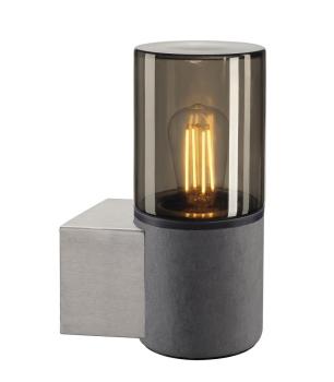 LISENNE, Wandleuchte, TC-(D,H,T,Q)SE, steingrau, max. 23 W