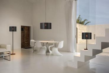 FENDA, Tischleuchte, Leuchtenfuß, A60, schwarz, ohne Schirm, max. 60 W