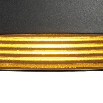 Preview: FORCHINI M 50, Pendelleuchte, A60, rund, schwarz/gold, Ø 50 cm, max. 40 W