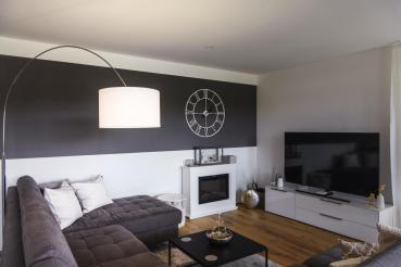 FENDA, Leuchtenschirm, rund, weiß, Ø/H 45,5/28 cm