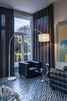 FENDA, Leuchtenschirm, rund, weiß, Ø/H 45,5/28 cm