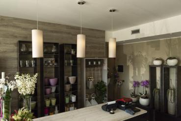 FENDA, Leuchtenschirm, rund, beige, Ø/H 15/40 cm