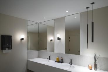 HELIA 30, Pendelleuchte, LED, 3000 K, rund, schwarz, flache Rosette zum Einbau, 7,5 W