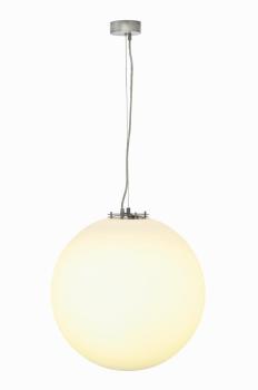 ROTOBALL 50, Pendelleuchte, TC-TSE, silbergrau/weiß, Ø 50 cm, max. 24 W