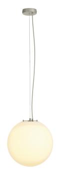 ROTOBALL 40, Pendelleuchte, TC-(D,H,T,Q)SE, silbergrau/weiß, Ø 40 cm, max. 24 W