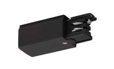 S-TRACK Einspeiser, Erde links, PHASE, schwarz