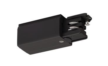 S-TRACK Einspeiser, Erde rechts, PHASE, schwarz