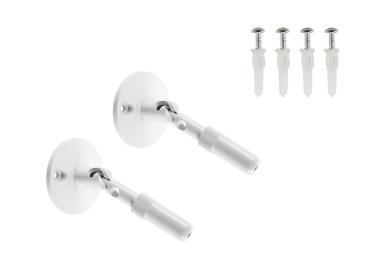 WANDHALTER, für TENSEO Niedervolt-Seilsystem, lang, weiß, 2 Stück