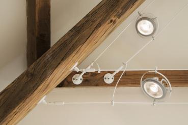 Preview: WANDHALTER, für TENSEO Niedervolt-Seilsystem, lang, weiß, 2 Stück