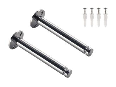 DECKENUMLENKER, für Niedervolt-Seil- System, chrom, 2 Stück, 16,2 cm, mit Umlenkrolle