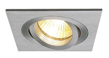 PIREQ, alu brushed, max. 50 W, inkl.Clipfedern