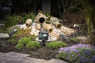 Preview: 4-FACH GARTENSTECKDOSEN, Außensteckdose, IP44, mit 1,4 m Anschlussleitung und Schutzkontaktstecker