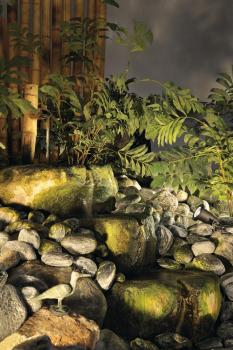 BIG NAUTILUS, Outdoor Spiessleuchte, QPAR51, IP65, schwarz, max. 11 W, inkl. 1,5 m Kabel mit Stecker