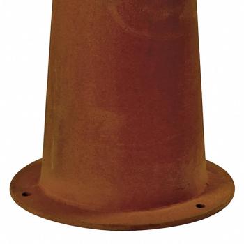 Preview: RUSTY® 40, Outdoor Standleuchte, TC-DSE, IP55, rund, stahl gerostet, Ø/H 19/40 cm, max. 11 W