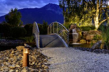 Preview: RUSTY® 40, Outdoor Standleuchte, TC-DSE, IP55, rund, stahl gerostet, Ø/H 19/40 cm, max. 11 W