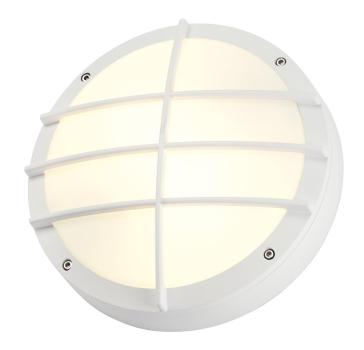 BULAN GRID, Outdoor Wand- und Deckenleuchte, TC-TSE, IP55, rund, weiß, max. 50 W