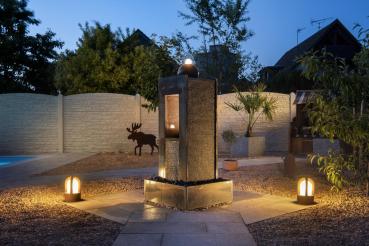 RUSTY® CONE 24, Outdoor Standleuchte, C35, rund, stahl gerostet, Ø/H 15/24 cm, max. 40 W, IP54