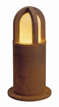 RUSTY® CONE 40, Outdoor Standleuchte, TC-DSE, IP54, rund, stahl gerostet, Ø/H 15/40 cm, max. 11 W