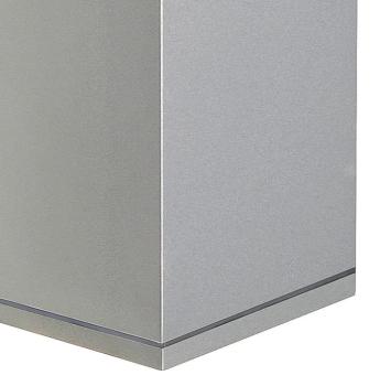 Preview: THEO UP/DOWN, Outdoor Wandleuchte, QPAR51, IP44, eckig, up/down, silbergrau, max. 70 W
