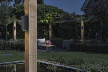 Preview: THEO UP/DOWN, Outdoor Wandleuchte, QPAR51, IP44, eckig, up/down, anthrazit, max. 70 W