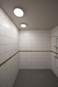 AINOS, Deckenleuchte, LED, 3000 K, rund, anthrazit, mit Sensor