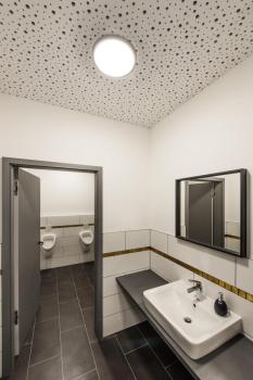 AINOS, Deckenleuchte, LED, 3000 K, rund, anthrazit, mit Sensor