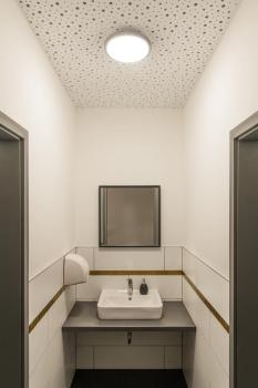 AINOS, Deckenleuchte, LED, 3000 K, rund, anthrazit, mit Sensor