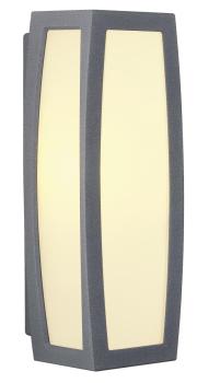 MERIDIAN BOX, Outdoor Wandleuchte, TC-(D,H,T,Q)SE, IP54, anthrazit, max. 20 W