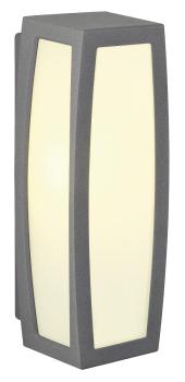 Preview: MERIDIAN BOX, Outdoor Wandleuchte, TC-(D,H,T,Q)SE, IP54, anthrazit, max. 20 W