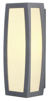 MERIDIAN BOX SENSOR, Outdoor Wandleuchte, TC-(D,H,T,Q)SE, anthrazit, max. 20 W, mit Sensor