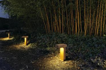 RUSTY® PATHLIGHT, Outdoor Standleuchte, Energiesparleuchte GX53, IP44, stahl gerostet, max. 9 W
