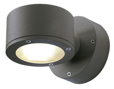 SITRA, Outdoor Wandleuchte, einflammig, TCR-TSE, IP44, anthrazit, max. 9 W