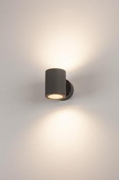 SITRA UP/DOWN, Outdoor Wandleuchte, zweiflammig, TCR-TSE, IP44, up/down, anthrazit, max. 18 W