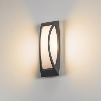 Preview: MERIDIAN, Outdoor Wand- und Deckenleuchte, TC-(D,H,T,Q)SE, IP54, anthrazit, max. 25 W