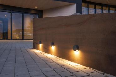 Preview: PEMA®, Wandleuchte, LED, 3000 K, anthrazit, 3,3 W