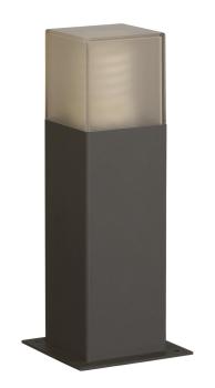 Preview: GRAFIT 30, Outdoor Standleuchte, TC-DSE, IP44, anthrazit, Energiesparleuchte, L/B/H 12/12/30 cm, max. 11 W