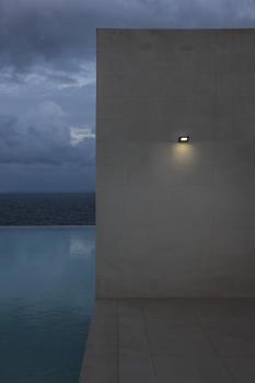 Preview: IPERI, Outdoor Wandleuchte, LED, 4000 K, IP44, anthrazit, 48 LED, 5 W