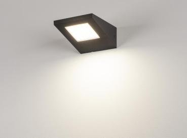 Preview: IPERI, Outdoor Wandleuchte, LED, 4000 K, IP44, anthrazit, 48 LED, 5 W