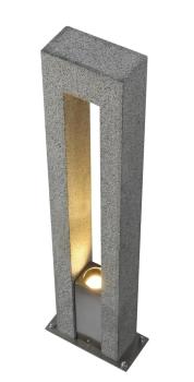 Preview: ARROCK ARC, Outdoor Standleuchte, QPAR51, IP44, salt & pepper, Granit, max. 35 W